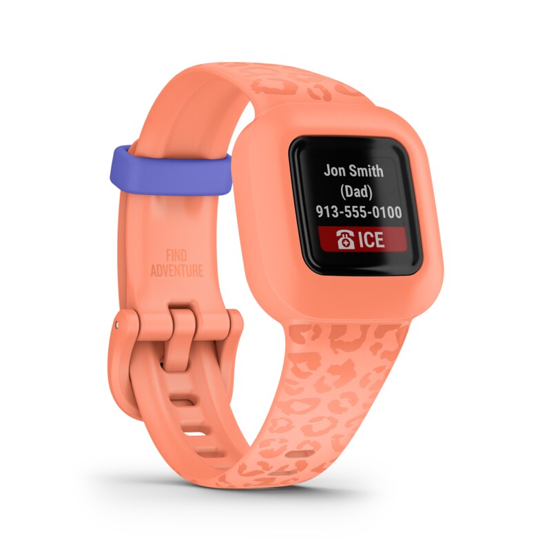 Garmin vivofit jr. 3 Peach Leopard