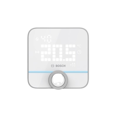 relative Luftfeuchtigkeit günstig Kaufen-Bosch Smart Home smartes Raumthermostat II. Bosch Smart Home smartes Raumthermostat II <![CDATA[• Zeigt Raumtemperatur und Heiz-Status an • Misst Temperatur und relative Luftfeuchtigkeit im Raum • Steuerbar über Sprachassistenten Siri, Amazon Alexa