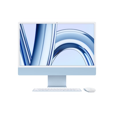 GPU blau günstig Kaufen-Apple iMac 24" Retina 4,5K 2023 M3/8/256GB 8C GPU Blau MQRC3D/A. Apple iMac 24" Retina 4,5K 2023 M3/8/256GB 8C GPU Blau MQRC3D/A <![CDATA[• Prozessor: Octa-Core Apple M3 Prozessor • Arbeitsspeicher: 8 GB RAM • Speicher: 256 GB SSD • Grafik