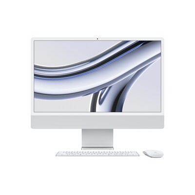 Apple iMac 24" Retina 4,5K 2023 M3/8/256GB 10C GPU Silber MQRJ3D/A
