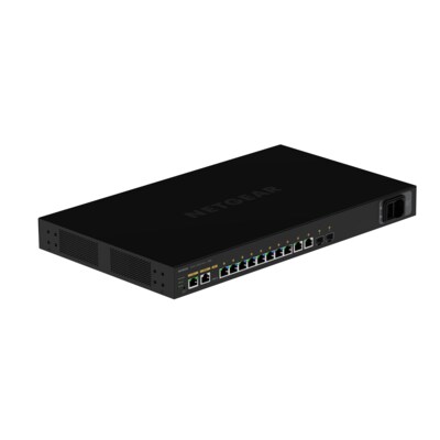 10 G2 günstig Kaufen-Netgear AV-Line M4250-10G2XF-PoE++ Rackmount Managed Gigabit Switch. Netgear AV-Line M4250-10G2XF-PoE++ Rackmount Managed Gigabit Switch <![CDATA[• 10x GbE (1000Base-T), 2x SFP+ (1/10GB/s) • PoE++ unterstützt an 8 Ports (je 90W), 720 W Budget • IGM