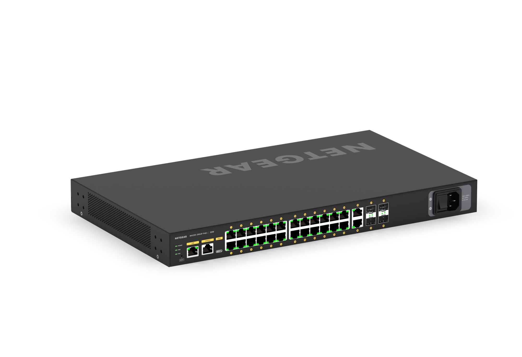 Netgear AV-Line M4250-26G4F-PoE+ Rackmount Managed Gigabit Switch