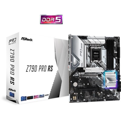 Core günstig Kaufen-ASRock Z790 PRO RS. ASRock Z790 PRO RS <![CDATA[• ATX Mainboard mit Sockel Intel 1700 für Intel Core 14. Generation-CPU • Intel Z790-Chipsatz, Intel HD Graphics Grafik • 192 GB max. RAM, DDR5 bis zu 7200MHz • 1x DisplayPort, 1x HDMI, 1x USB 3.2, 