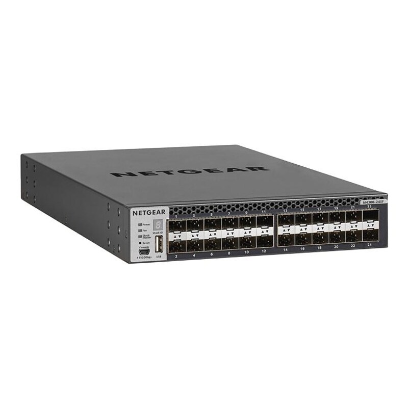 Netgear ProSAFE M4300-24XF 2x RJ-45/SFP+, 22x SFP+ Desktop 10G Managed Switch