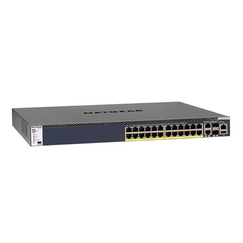 Netgear ProSAFE M4300-28G 26x RJ-45, 2x SFP+, 480W PoE+ Rackmount Managed Switch