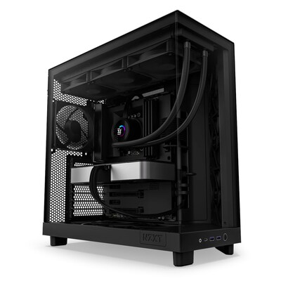 Staubfilter mit günstig Kaufen-NZXT H6 Flow Mid-Tower Airflow Gaming Gehäuse Schwarz Glasfenster. NZXT H6 Flow Mid-Tower Airflow Gaming Gehäuse Schwarz Glasfenster <![CDATA[• Midi Tower für ATX mit Seitenfenster, schwarz • Antistaubfilter, Kabelmanagement, 2 Lüfter vori