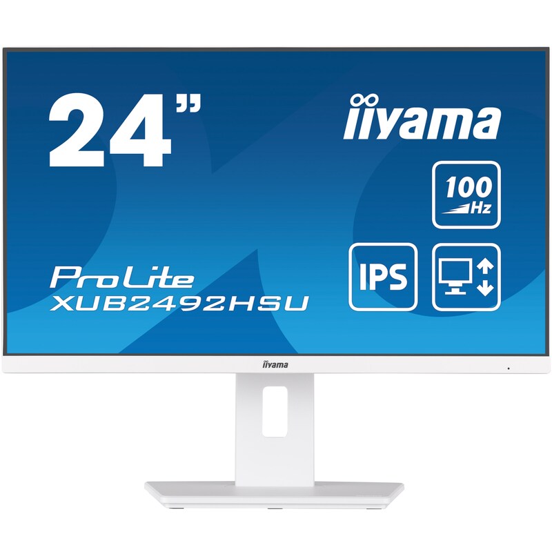 DisplayPort/HDMI günstig Kaufen-iiyama ProLite XUB2492HSU-W6 60,5cm (23,8") FHD IPS Monitor HDMI/DP/USB 100Hz. iiyama ProLite XUB2492HSU-W6 60,5cm (23,8") FHD IPS Monitor HDMI/DP/USB 100Hz <![CDATA[• Energieeffizienzklasse: D • Größe: 60,5 cm (23,8 Zoll) 16:9, Auflösung: 1.920x1