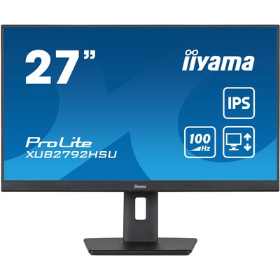 On y günstig Kaufen-iiyama ProLite XUB2792HSU-B6 68,6cm (27") FHD IPS Monitor HDMI/DP/USB 100Hz. iiyama ProLite XUB2792HSU-B6 68,6cm (27") FHD IPS Monitor HDMI/DP/USB 100Hz <![CDATA[• Energieeffizienzklasse: E • Größe: 68,6 cm (27 Zoll) 16:9, Auflösung: 1.920x