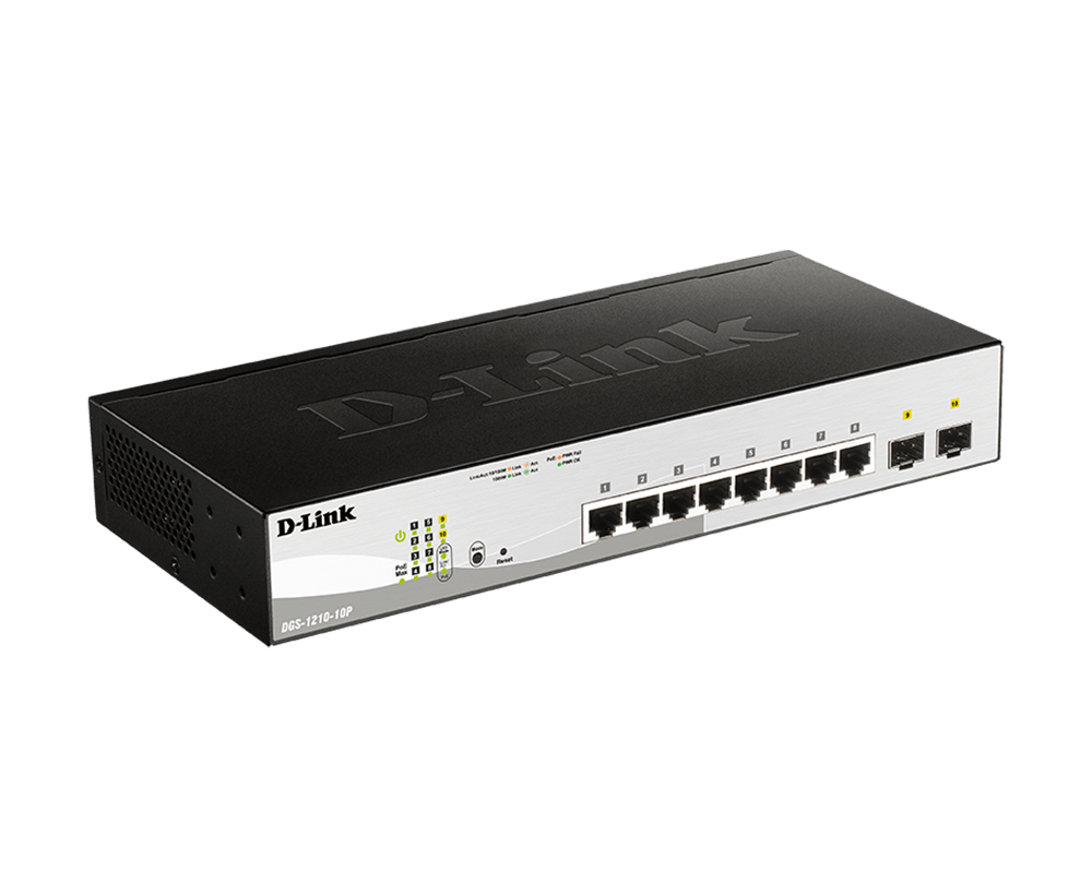 D-Link DGS-1210-10P/E 10-Port L2 PoE Smart Managed