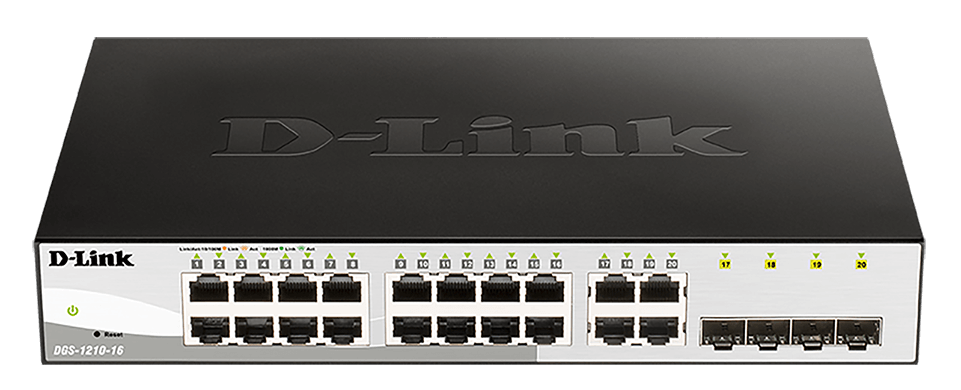 D-Link DGS-1210-16/E 16-Port Layer2 Smart Managed