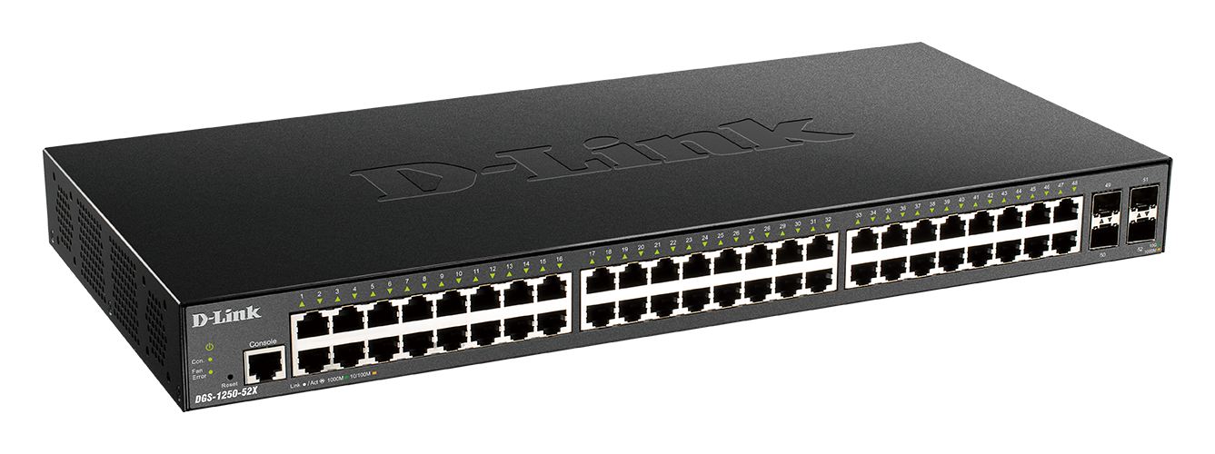 D-Link DGS-1250-52X/E 52-Port Smart Managed Gigabit