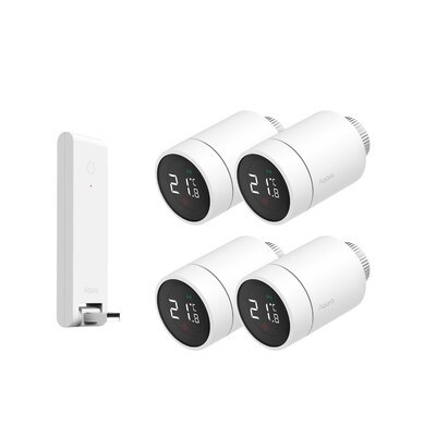 smart home günstig Kaufen-Aqara Starter Set Smarte Heizung • 4 Heizkörperthermostate • Hub E1 Homekit. Aqara Starter Set Smarte Heizung • 4 Heizkörperthermostate • Hub E1 Homekit <![CDATA[• Aqara Smartes Heizkörperthermostat E1 • kompatib