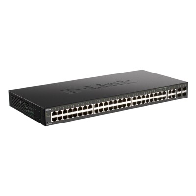 CD R günstig Kaufen-D-Link DGS-2000-52 Gigabit Managed Switch. D-Link DGS-2000-52 Gigabit Managed Switch <![CDATA[• Smart Managed Switch • 48x GbE (1000Base-T), 4x SFP • Managed, VLAN-fähig, Rackmountfähig • Lüfterlos, Internes Netzteil]]>. 