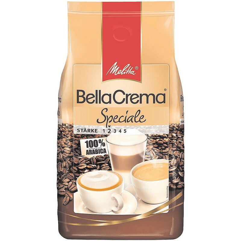 Melitta BellaCrema Speciale 1000g Ganze Bohnen Vollautomatenkaffee