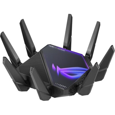 IR Wireless günstig Kaufen-ASUS ROG Rapture GT-AXE16000 - Wireless Router WiFi6E. ASUS ROG Rapture GT-AXE16000 - Wireless Router WiFi6E <![CDATA[• ASUS ROG Rapture GT-AXE16000 - Wireless Router • Quad-Band-Router, WiFi6E • 2,5 Gigabit WAN, 10 Gigabit WAN/LAN, Gigabit LAN, USB