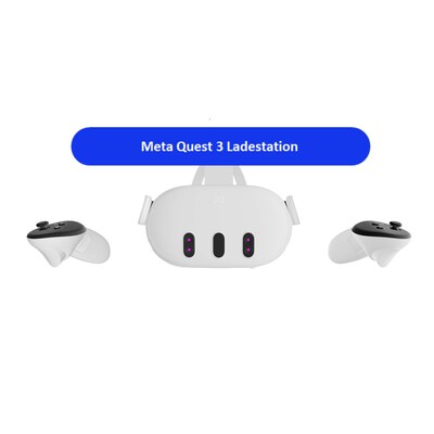 Me Contro günstig Kaufen-Meta Quest 3 Ladestation. Meta Quest 3 Ladestation <![CDATA[• Entwickelt für Meta Quest 3 • Gewicht: 427 g • Aufbewahrungsmöglichkeit für das Quest 3 Headset und Controller • Der Ladestatus wird durch LED-Leuchten angezeigt Hinweis: Es handelt 