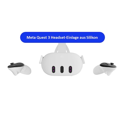 HEADS ON günstig Kaufen-Meta Quest 3 Headset-Einlage aus Silikon. Meta Quest 3 Headset-Einlage aus Silikon <![CDATA[• Entwickelt für Meta Quest 3 • Gewicht: 80 g • Weich und angenehmes Tragegefühl Hinweis: Es handelt sich um einen Zubehörartikel. Die abgebildete Brille 