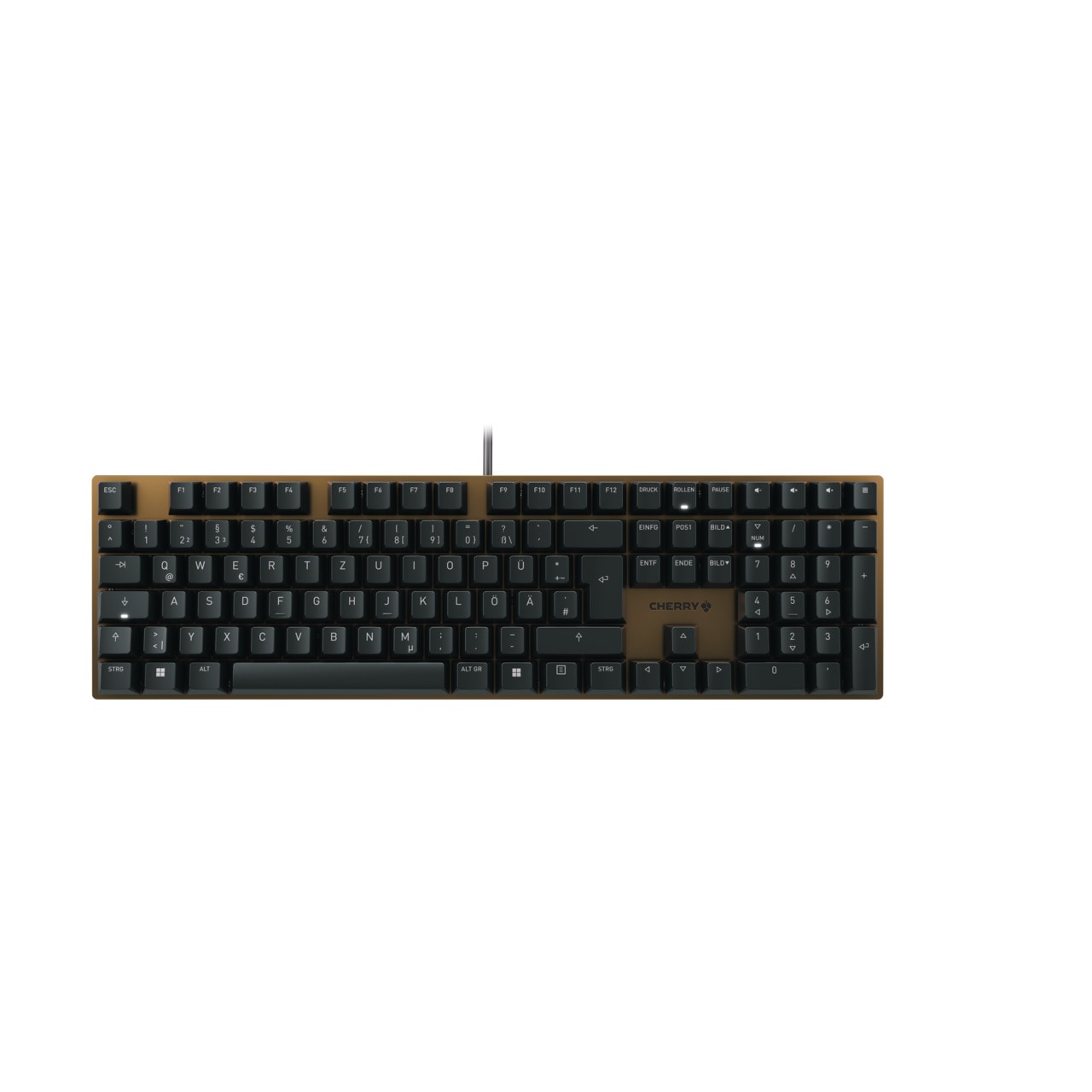 CHERRY KC 200 MX - MX2A Brown Switches - Kabelgebundene Tastatur, Schwarz/Bronze