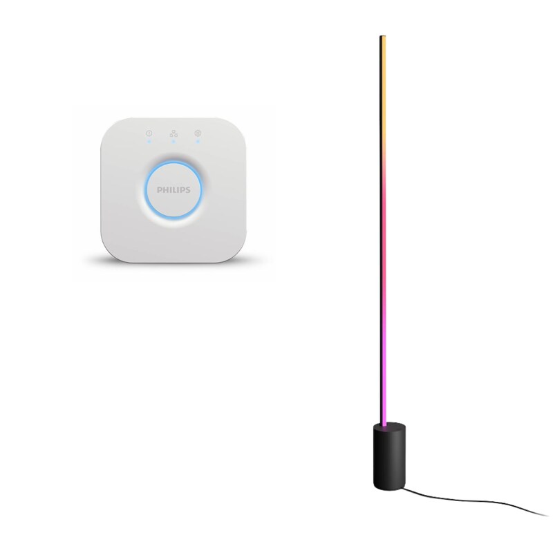 Philips Hue Gradient Signe Stehleuchte schwarz inkl. Bridge V2