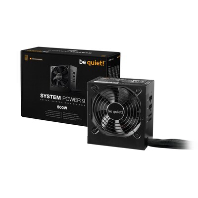 Power A günstig Kaufen-be quiet! System Power 9 CM 500 Watt ATX (120mm Lüfter). be quiet! System Power 9 CM 500 Watt ATX (120mm Lüfter) <![CDATA[• System Power 9 CM 500W • geräuschoptimierter be quiet! Lüfter - 120mm • Zwei PCI-Express-Stecker für eigenständ