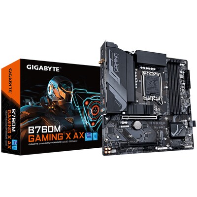 Bluetooth/WIFI günstig Kaufen-GIGABYTE B760M GAMING X AX mATX Mainboard Sockel 1700 HDMI/DP/USB 3.2/WIFI/BT. GIGABYTE B760M GAMING X AX mATX Mainboard Sockel 1700 HDMI/DP/USB 3.2/WIFI/BT <![CDATA[• mATX Mainboard mit Sockel Intel 1700 für Intel Core 13. Generation • Intel B760-Ch