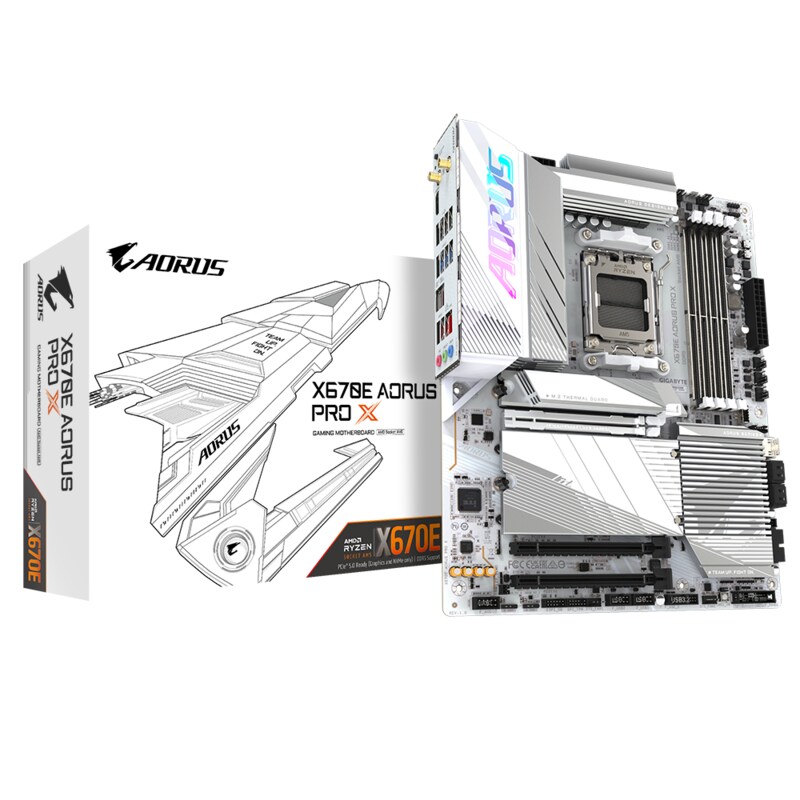 GIGABYTE X670E AORUS PRO X ATX Mainboard Sockel AM5 HDMI/USB 3.2/WIFI6E/BT