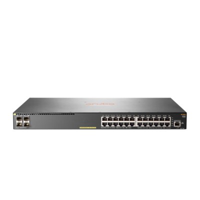 mit Switch günstig Kaufen-HPE Aruba 2930F 24G PoE+ 4SFP Switch. HPE Aruba 2930F 24G PoE+ 4SFP Switch <![CDATA[• 24x GB-LAN mit PoE+ (30W je Port, 370W gesamt) • 4x SFP 1Gb/s • Rackmountfähig (1HE)]]>. 