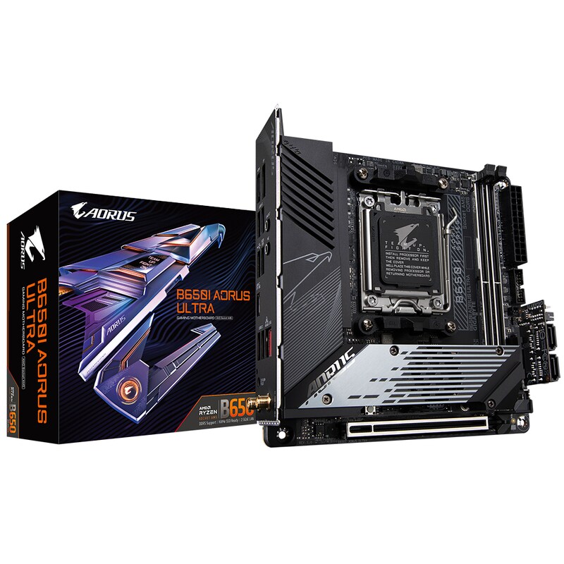 GIGABYTE B650I AORUS ULTRA mITX Mainboard Sockel AM5 HDMI/DP/USB-C/WIFI6E/BT