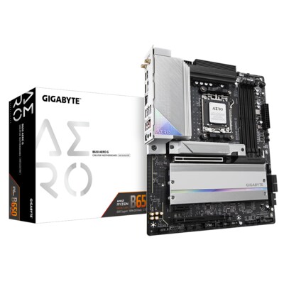 USB C  günstig Kaufen-GIGABYTE B650 AERO G ATX Mainboard Sockel AM5 HDMI/DP/USB-C/WIFI6E/BT. GIGABYTE B650 AERO G ATX Mainboard Sockel AM5 HDMI/DP/USB-C/WIFI6E/BT <![CDATA[• mITX Mainboard mit Sockel AMD AM5 für AMD RYZEN 7000 Serie-CPU • AMD B650-Chipsatz, AMD Radeon™ 