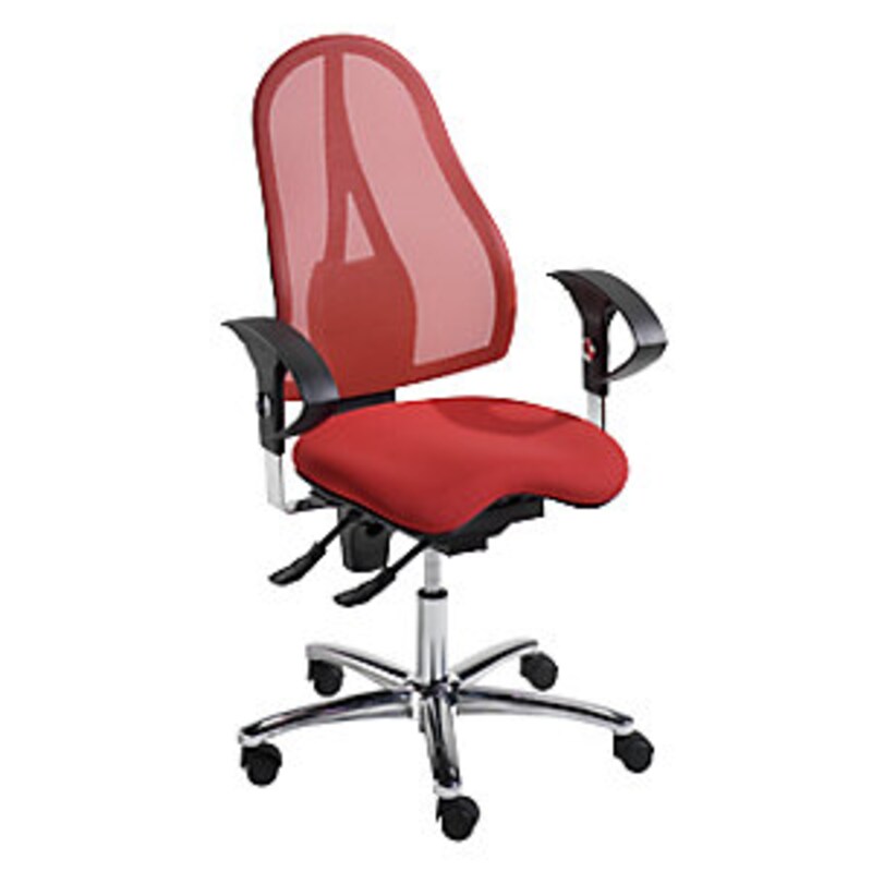 Topstar Operator-Drehstuhl SITNESS 15, + Body Balance Tec®, Netzbezug, rot