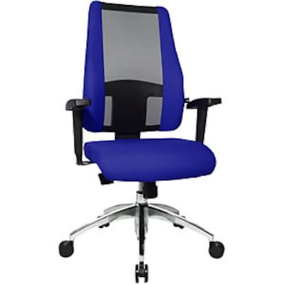 cken OPs günstig Kaufen-Topstar Bürodrehstuhl AIR SYNCRO, Netzrückenlehne mit Seitenteilen, schwarz/blau. Topstar Bürodrehstuhl AIR SYNCRO, Netzrückenlehne mit Seitenteilen, schwarz/blau <![CDATA[• Bequemer Flachsitz mit komfortabler Knierolle. • Punktsyn