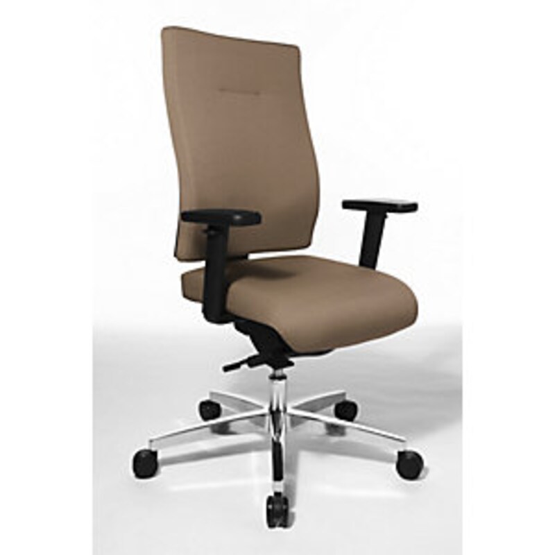 Topstar Bürodrehstuhl PROFI STAR 15, ergonomische Rückenlehne, hellbraun