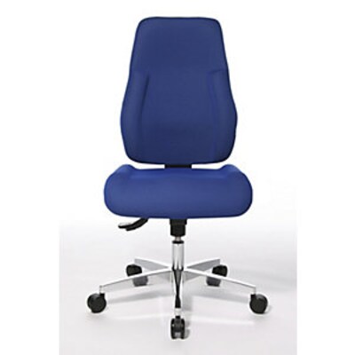 Topstar  Operator-Drehstuhl mit Polster-Rückenlehne, Bezug blau | 04014296965659