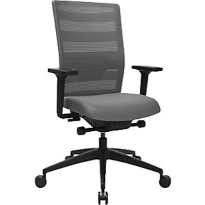 Topstar  Bürodrehstuhl SITNESS AirWork, mit verstellbaren Armlehnen, grau | 04014296925547