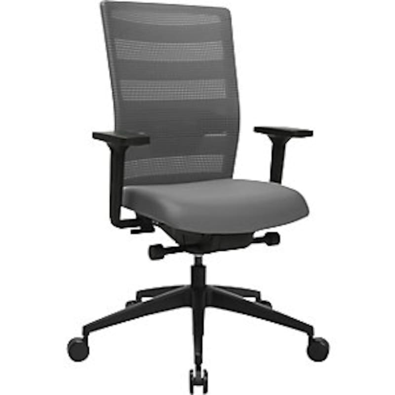 Topstar Bürodrehstuhl SITNESS AirWork, mit verstellbaren Armlehnen, grau