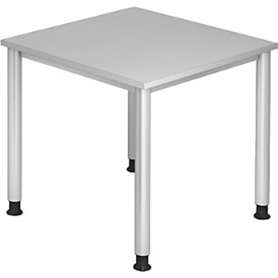 NP F günstig Kaufen-kaiserkraft Schreibtisch, BxT 800x800 mm, 4 Rundrohrbeine, lichtgrau. kaiserkraft Schreibtisch, BxT 800x800 mm, 4 Rundrohrbeine, lichtgrau <![CDATA[• Spanplatte • Melaminharzbeschichtet]]>. 