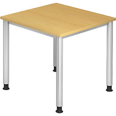 se bei günstig Kaufen-kaiserkraft Schreibtisch, BxT 800x800 mm, 4 Rundrohrbeine, Buche. kaiserkraft Schreibtisch, BxT 800x800 mm, 4 Rundrohrbeine, Buche <![CDATA[• Spanplatte • Melaminharzbeschichtet]]>. 