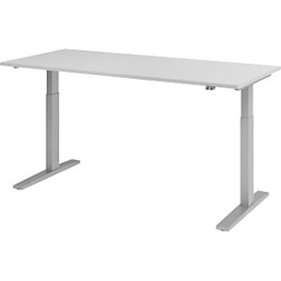 Tell a günstig Kaufen-kaiserkraft UPLINER-K-Schreibtisch, elek.verstellbar, BxT 1800x800mm, lichtgrau. kaiserkraft UPLINER-K-Schreibtisch, elek.verstellbar, BxT 1800x800mm, lichtgrau <![CDATA[• melaminharzbeschichtete Spanplatte • 25 mm starke Tischplatte in vielen Farben.