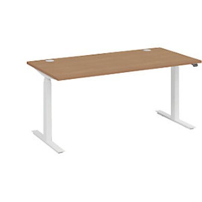 Deko 6 günstig Kaufen-kaiserkraft Schreibtisch BOTTOM-UP white, BxT 1600x800 mm, Buche-Dekor. kaiserkraft Schreibtisch BOTTOM-UP white, BxT 1600x800 mm, Buche-Dekor <![CDATA[• melaminharzbeschichtete Spanplatte • Tischplatte 25 mm stark, zwei Kabeldurchlassdosen. • Elekt