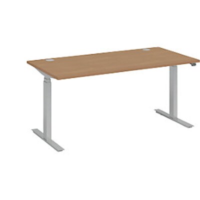 ST 600  günstig Kaufen-kaiserkraft Schreibtisch BOTTOM-UP silver, BxT 1600x800 mm, Buche-Dekor. kaiserkraft Schreibtisch BOTTOM-UP silver, BxT 1600x800 mm, Buche-Dekor <![CDATA[• melaminharzbeschichtete Spanplatte • Tischplatte 25 mm stark, zwei Kabeldurchlassdosen. • Ele