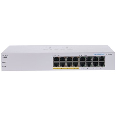 Serie 6 günstig Kaufen-Cisco CBS110-16PP-EU Business 110 Series unmanaged Switch. Cisco CBS110-16PP-EU Business 110 Series unmanaged Switch <![CDATA[• 24x GB-LAN, davon 8x PoE • Je PoE Port max. 15 W (Gesamtbudget 64 W) • Lüfterlos, Rackfähig (1HE)]]>. 