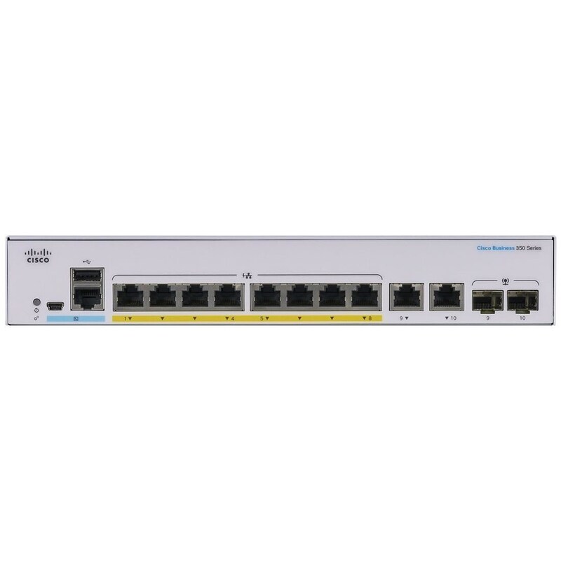 Cisco CBS350-8P-E-2G-EU Business 350 Series Managed Switch