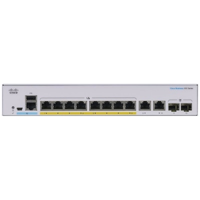 SERIE 4 günstig Kaufen-Cisco CBS350-8P-E-2G-EU Business 350 Series Managed Switch. Cisco CBS350-8P-E-2G-EU Business 350 Series Managed Switch <![CDATA[• 8x GbE (1000Base-T), 2x Combo-Ports (RJ-45 / SFP 1GBs) • 8 PoE+ Ports (max. 30 W je Port), 67 W Budget • Rackfähig (1H