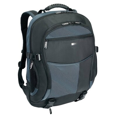 bis 8 günstig Kaufen-Targus Atmosphere XL Notebook-Rucksack (17-18") schwarz/blau TCB001EU. Targus Atmosphere XL Notebook-Rucksack (17-18") schwarz/blau TCB001EU <![CDATA[• Für Notebooks, MacBook Pro, MacBook Pro Retina, bis 45,7 cm (18