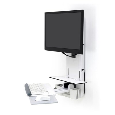 and Go günstig Kaufen-Ergotron StyleView Sitz-Steh-Vertical Lift, Behandlungszimmer (weiß). Ergotron StyleView Sitz-Steh-Vertical Lift, Behandlungszimmer (weiß) <![CDATA[• Für Monitore bis 11,3 kg • Vesa 100/75 (100 x 100 mm & 75 x 75 mm) • schwenkbar nach lin