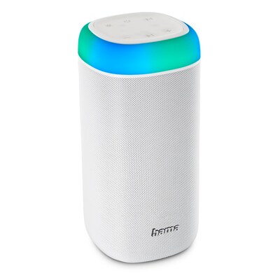 Lautsprecher,Musikbox günstig Kaufen-Hama Bluetooth-Lautsprecher Shine 2.0, LED, spritzwassergeschützt, 30W, Weiß. Hama Bluetooth-Lautsprecher Shine 2.0, LED, spritzwassergeschützt, 30W, Weiß <![CDATA[• Mit Bluetooth 5.0 • Spritzwassergeschützt nach IPX4 • Bis zu 1