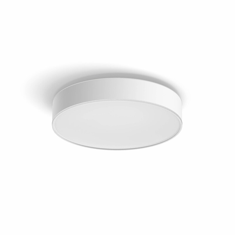 Philips Hue White Ambiance Enrave Deckenleuchte rund weiß + Dimmschalter • M