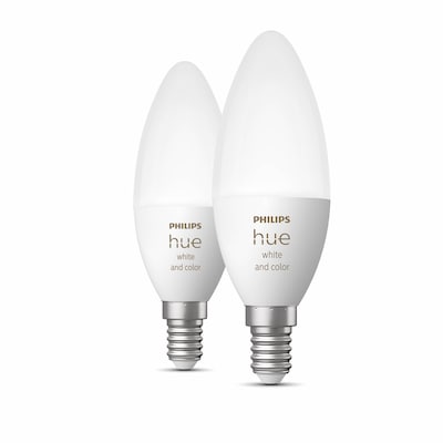 Philips Hue White & Col. Amb. Doppelpack E14 2x320lm
