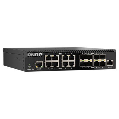 Po 2 günstig Kaufen-QNAP QSW-M3216R-8S8T 10 GbE Switch Managed 16-Port. QNAP QSW-M3216R-8S8T 10 GbE Switch Managed 16-Port <![CDATA[• Rackmount 10 GbE Switch • 8x 10GbE SFP+ und 8x 10GbE BASE-T (RJ45) • Online Firmware Update Web Managed Rackmount 16-Port 10 GbE Layer 