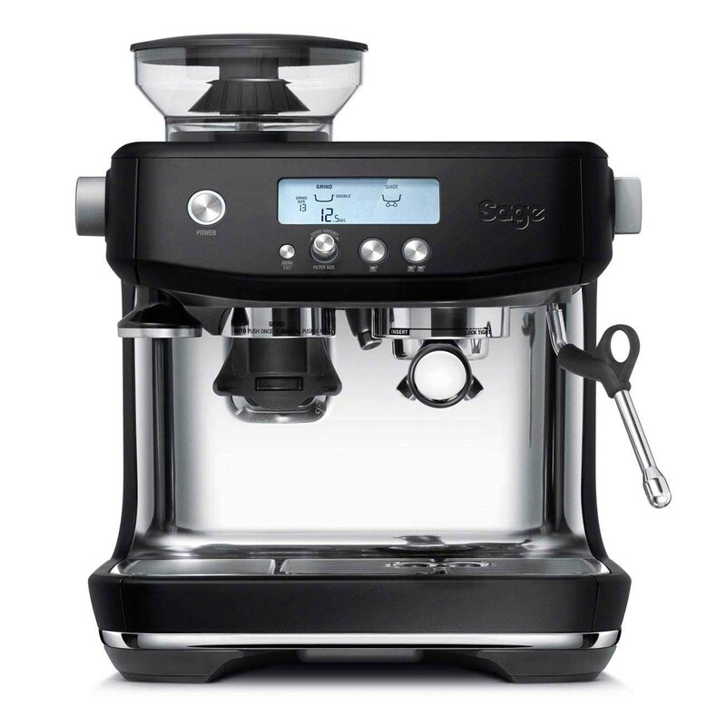 Sage Appliances SES878 Espresso-Maschine The Barista Pro Schwarzer Edelstahl